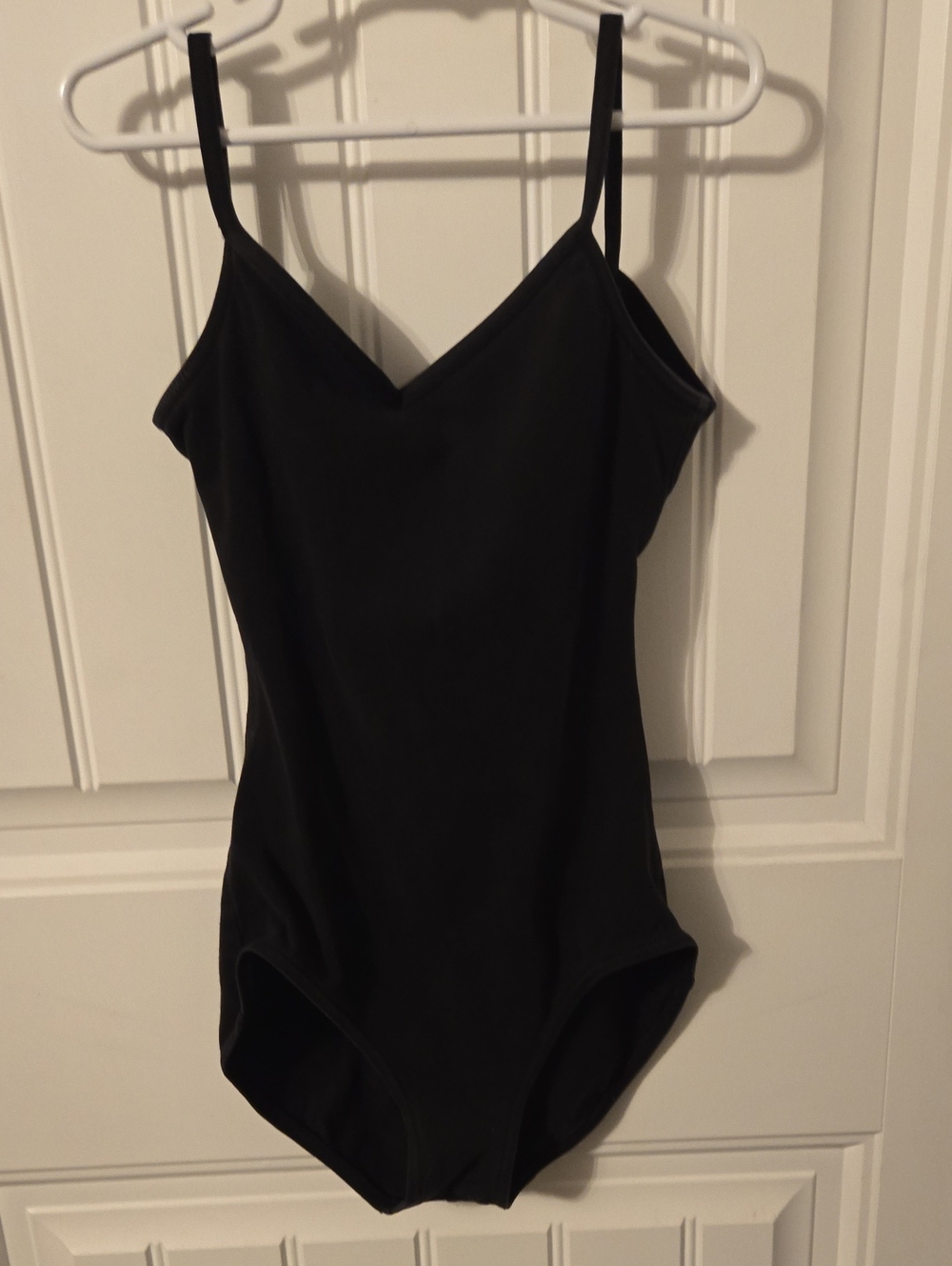 Capezio Black Slim-Strap Women's Bodysuit